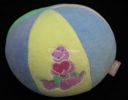 BARNEY for Baby Soft Plush CHIME BALL Infant Toy